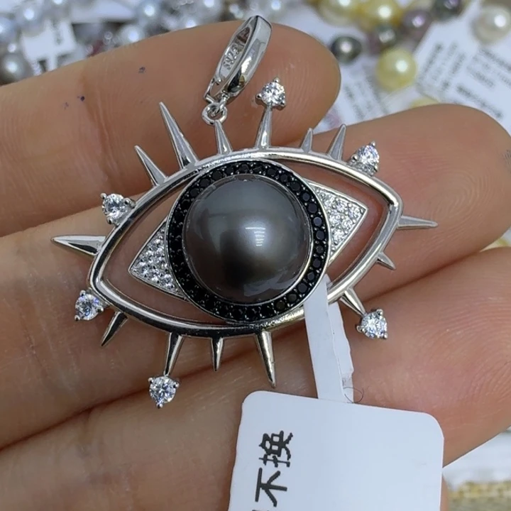 碎****银S925镶嵌颈饰海水珍珠