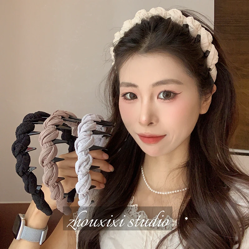 高颅顶神器！带齿防滑发箍女春夏新款外出百搭优雅发卡头箍头饰