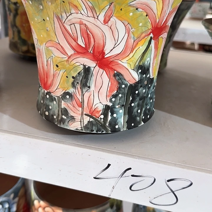 紫砂花盆文姐花盆