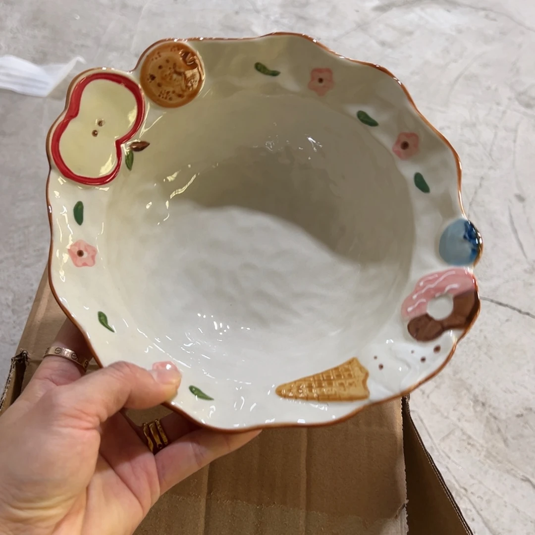 陶摆件高温陶瓷釉下彩正品……