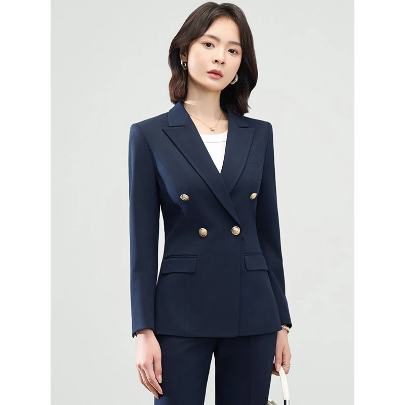 黑色西装套装女2025新款高级感职业装气质高端正装工作服西服外套