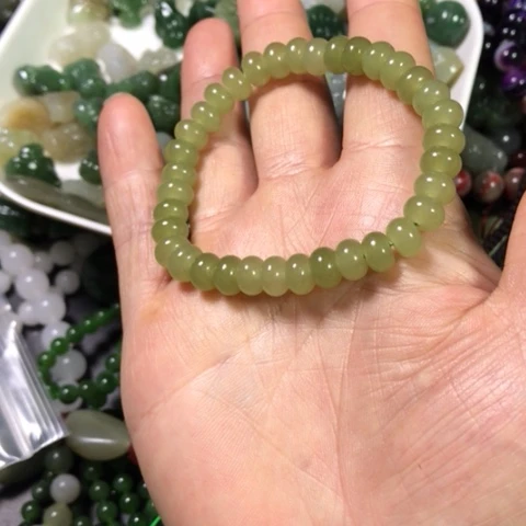 手链未镶嵌和田玉（糖玉）琳*～