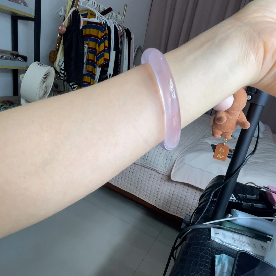 水晶手镯未镶嵌手镯58.2圈口10号