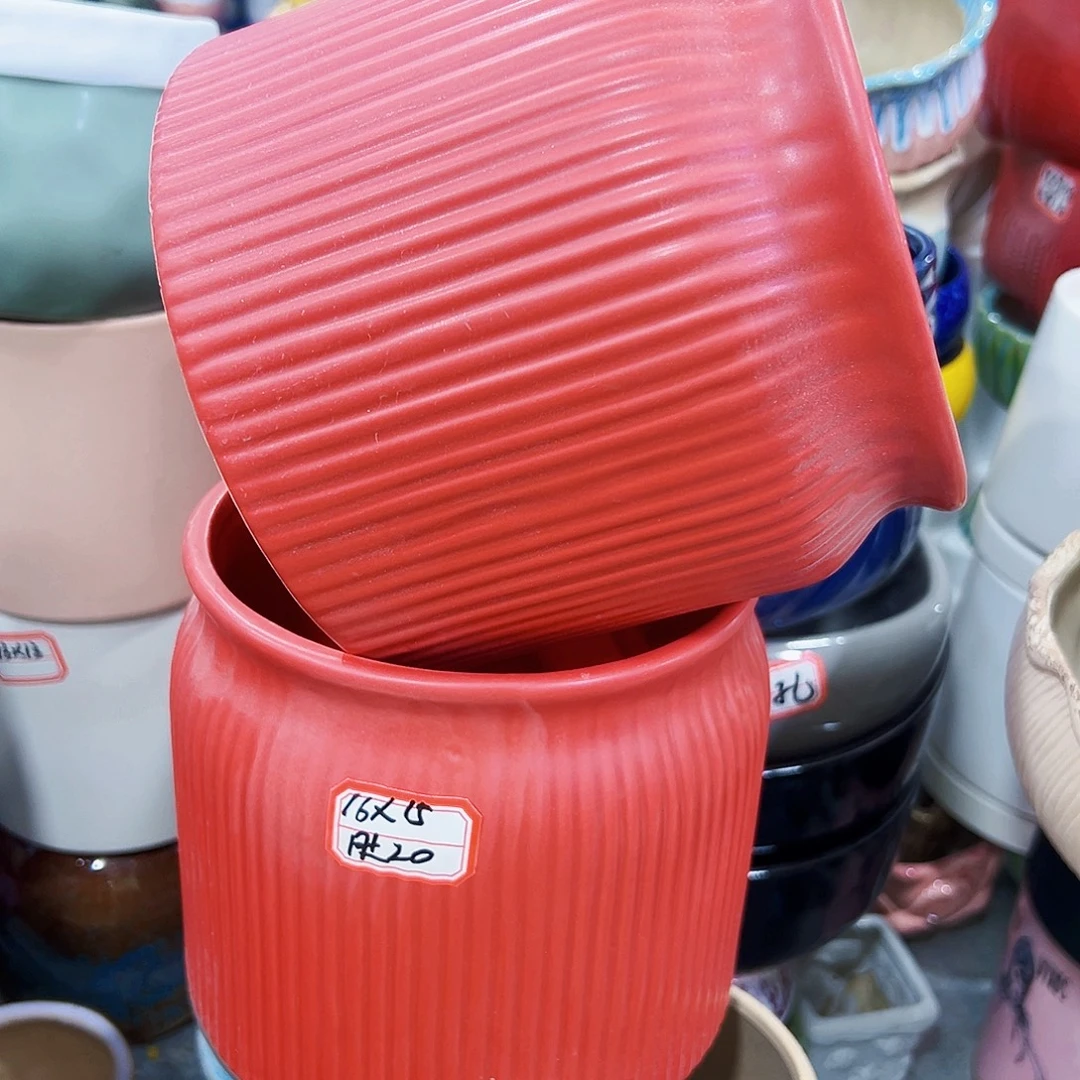 外贸尾单陶瓷花盆凑单10米包邮