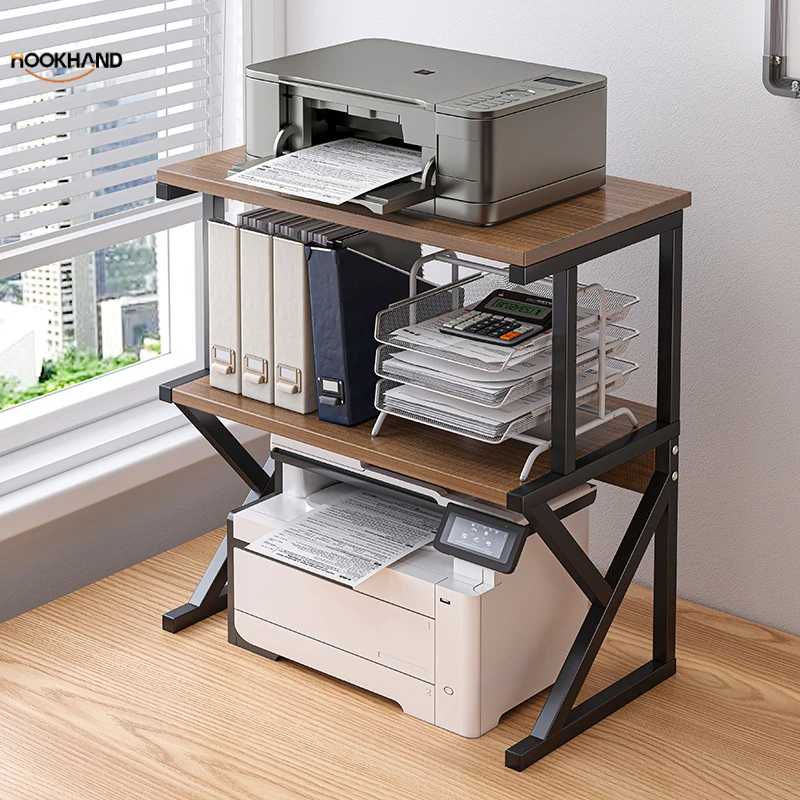 打印机置物架落地多层储物架子层架办公室桌面收纳架打印机放置柜