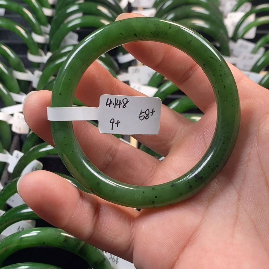 和田玉（碧玉）未镶嵌手镯58