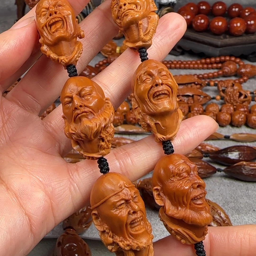 橄榄核手串/手链2.0尺寸瑞兽七星罗汉手持
