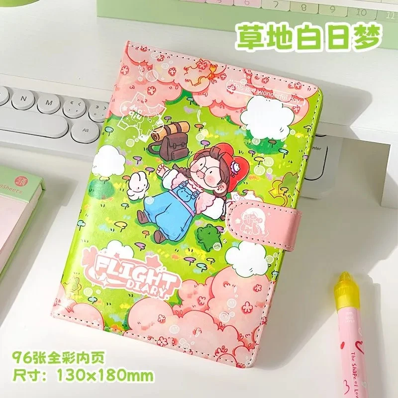 三年二班麻球大佬飞行日记皮面手账本套装生日开学送人礼物L