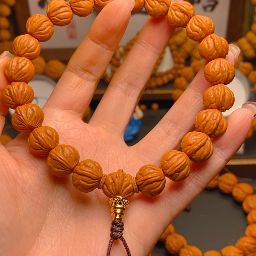 【闪购商品】桃核手串李****名龙文桃核