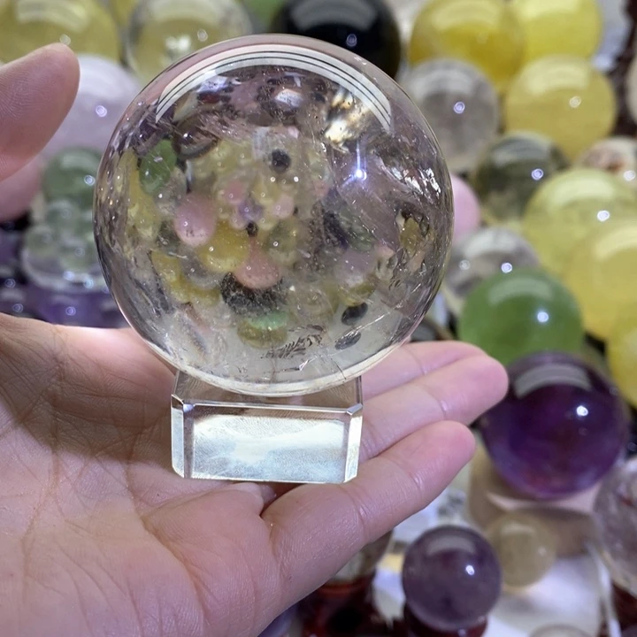 未镶嵌珠宝半成品水晶灵*7