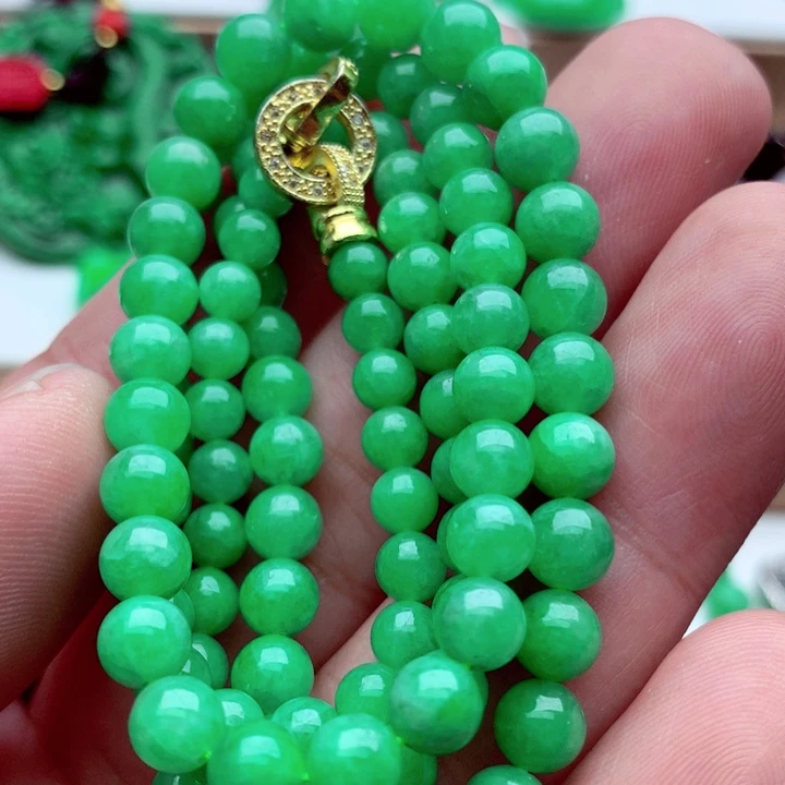 翡翠未镶嵌毛衣链