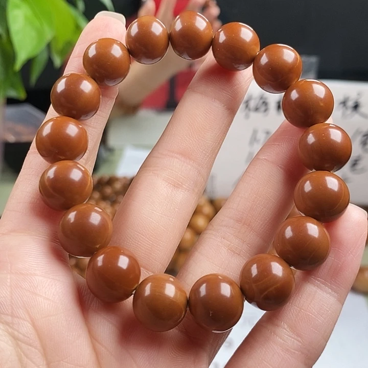 手串橄榄核爆红水晶小孔道1.24