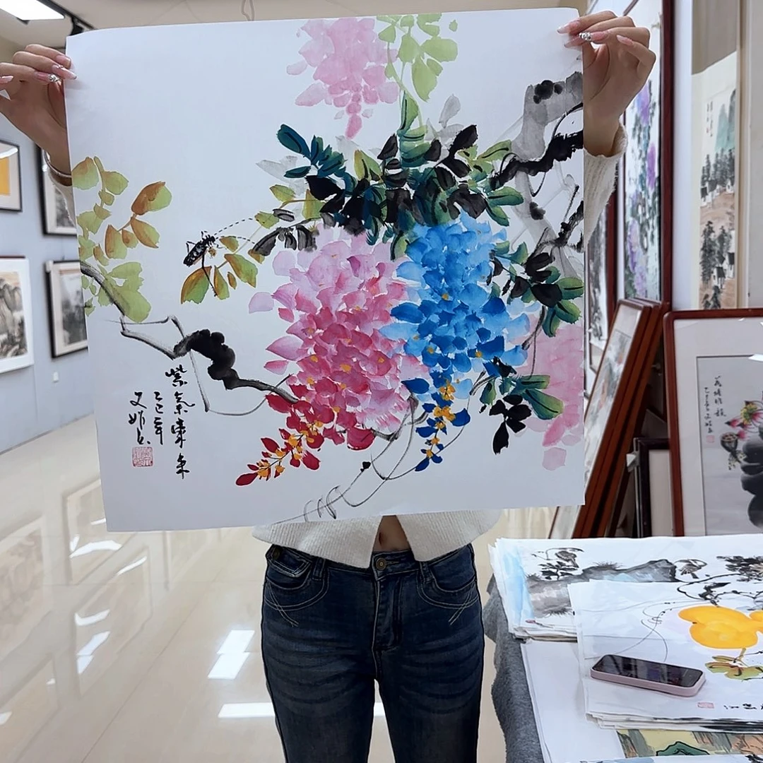 国画国画作品多次