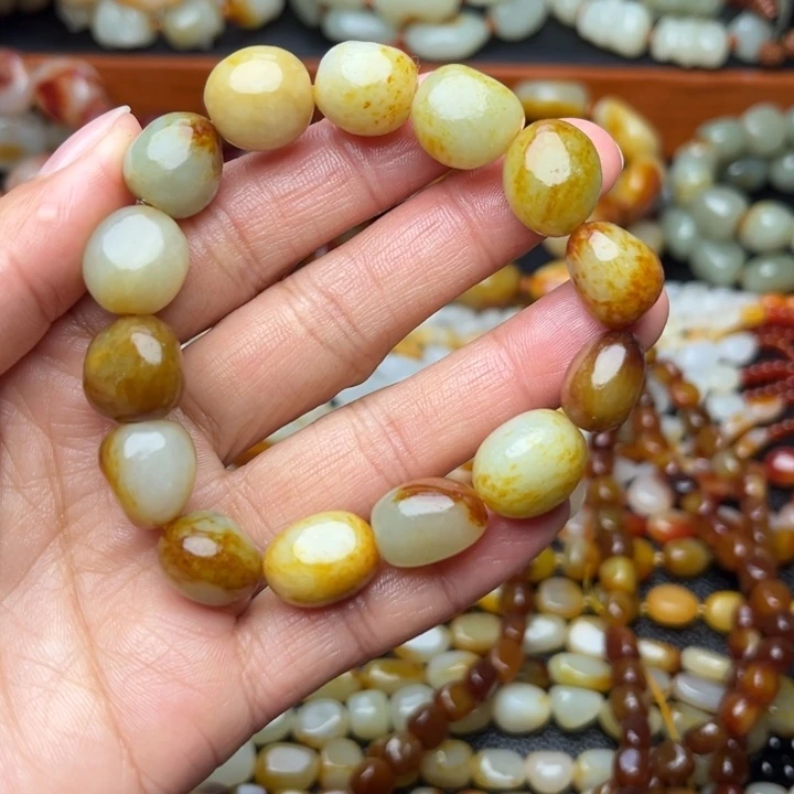 和田玉未镶嵌手链