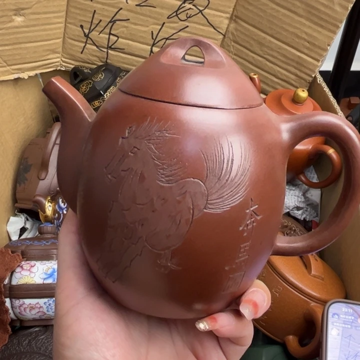 茶壶段泥紫砂壶等艺术