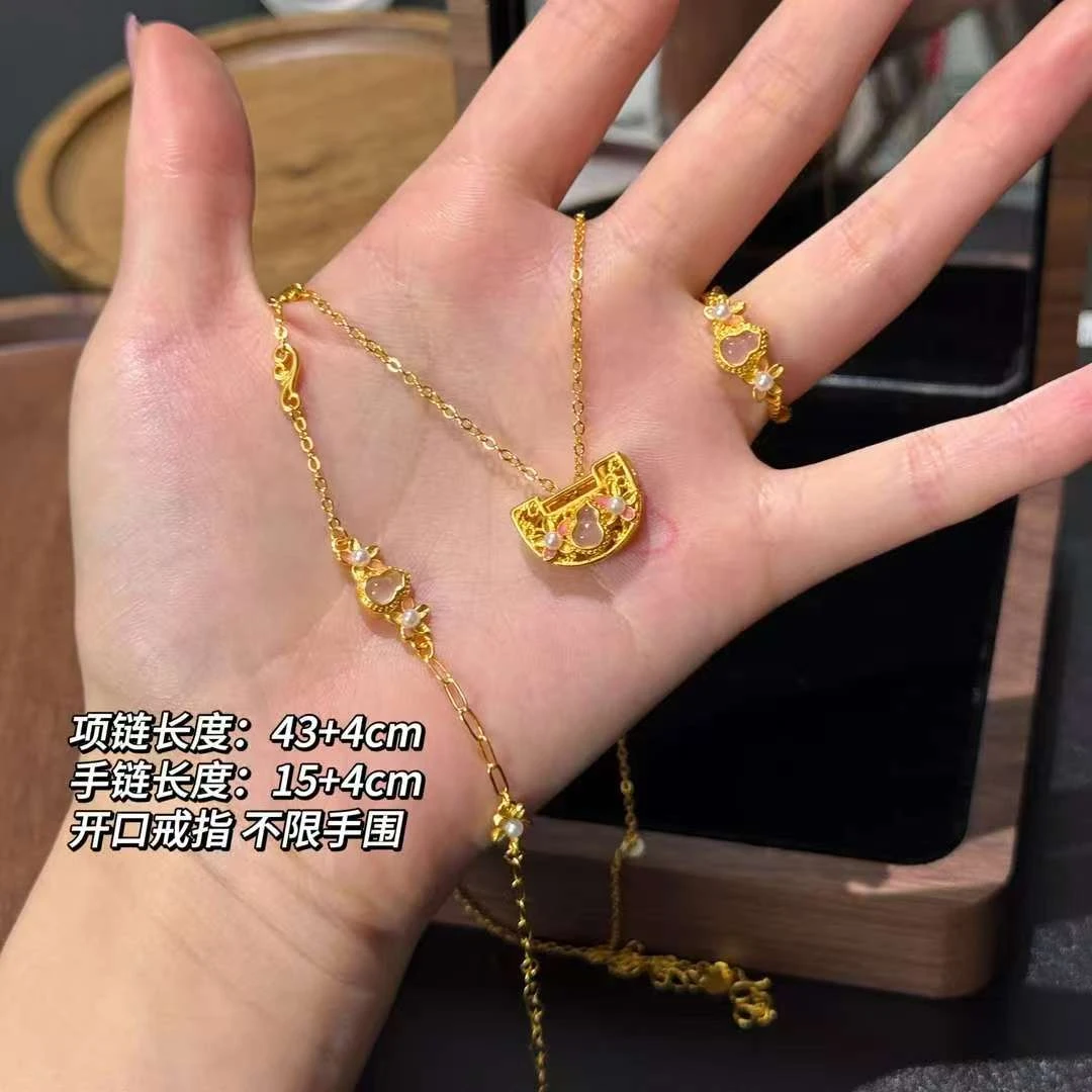 铜合金树脂项链 BIBI【桃桃豆蔻】系列项链/手链/戒指