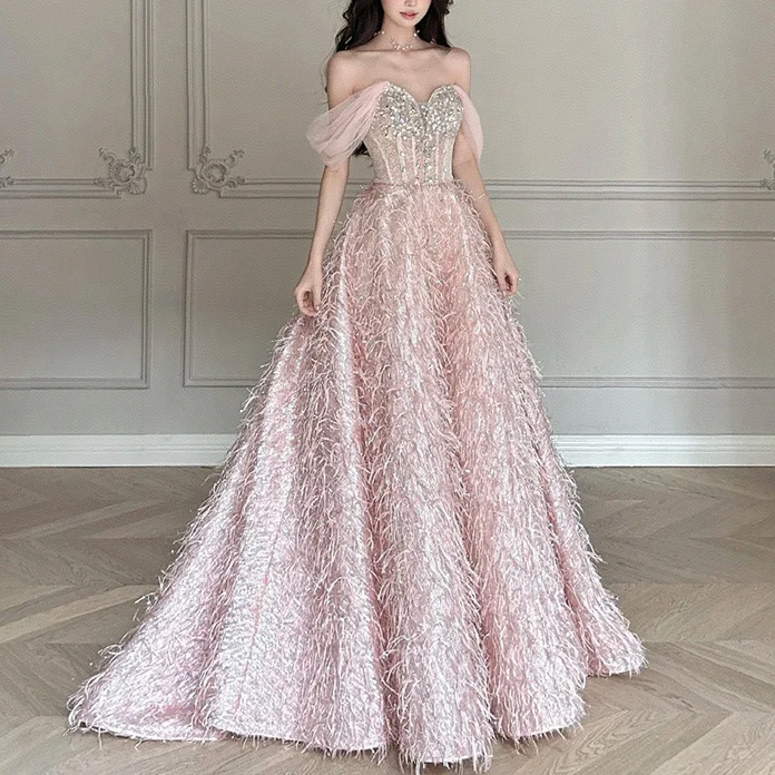 法式晚礼服女2025新款高级感仙气生日宴会高端轻奢小众订婚连衣裙