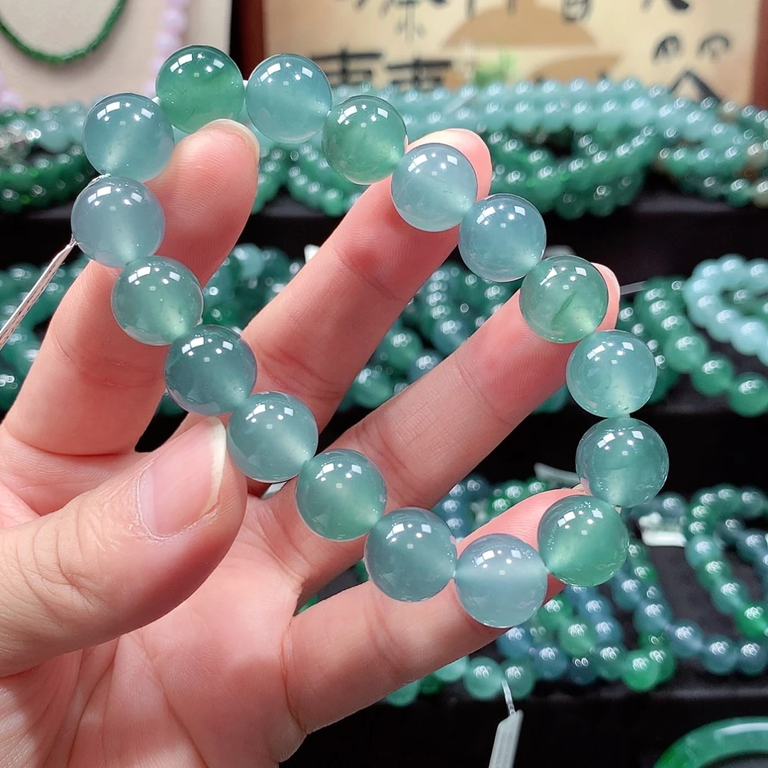 翡翠未镶嵌手链卡12.3