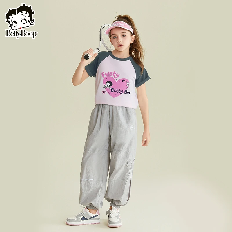 贝蒂童装女童2025年夏季套装UFP100+防晒宽松裤子儿童中大童25250