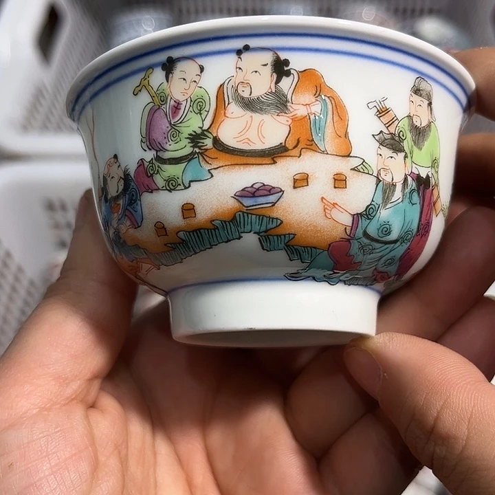 摆件陶景德镇陶瓷主人杯1223