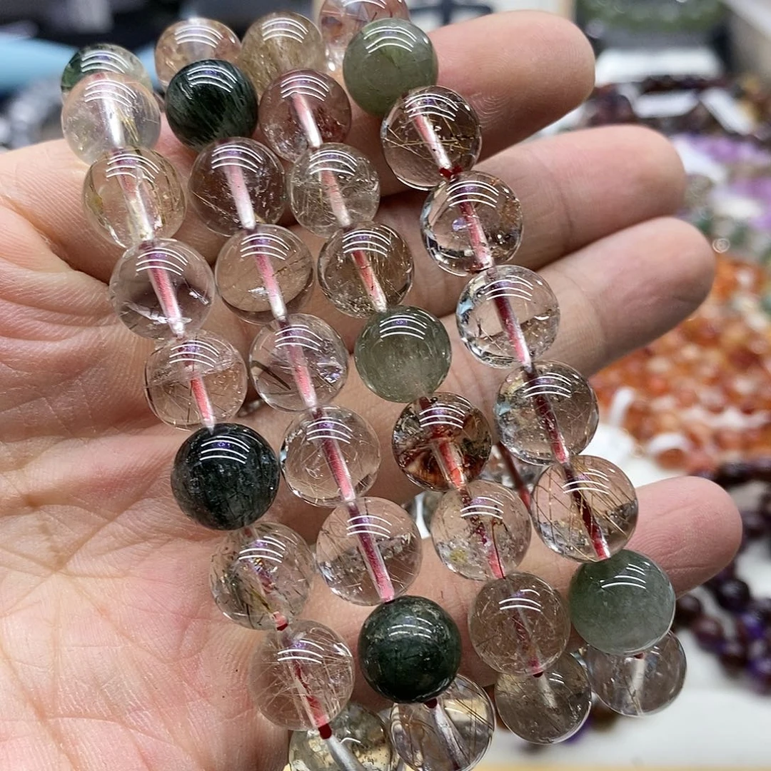 水晶手串未镶嵌多样性发货发一条