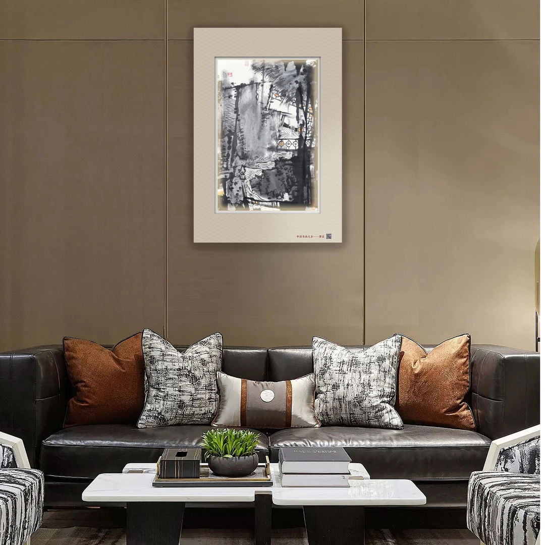 发光国画/酒店/包厢/宾馆/大堂/金属边框/中国书画之乡/萧县