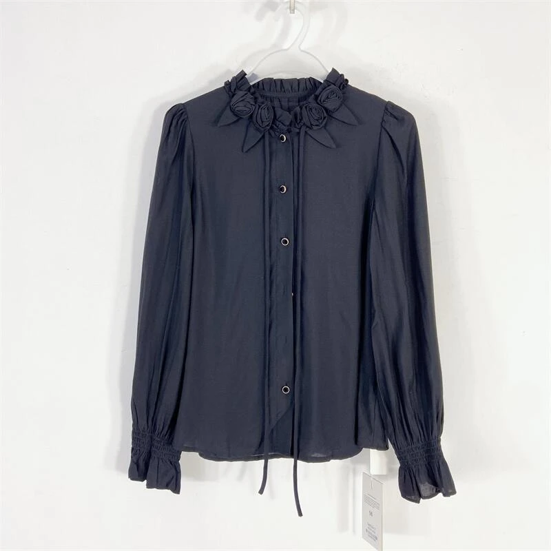 【77衣橱】KA3955精品女装上衣长袖衬衫【红人上新】