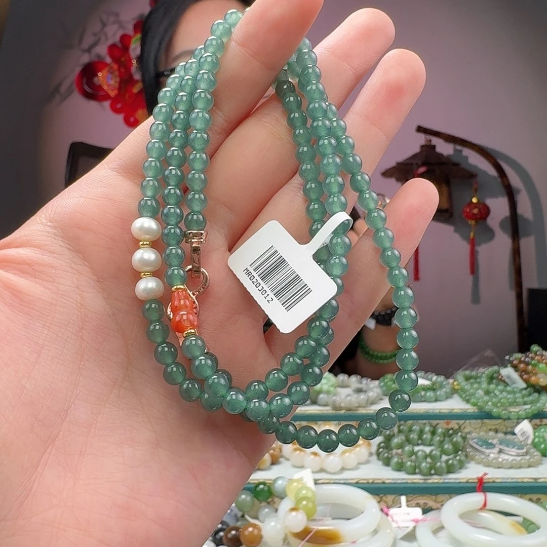 翡翠手链未镶嵌手串