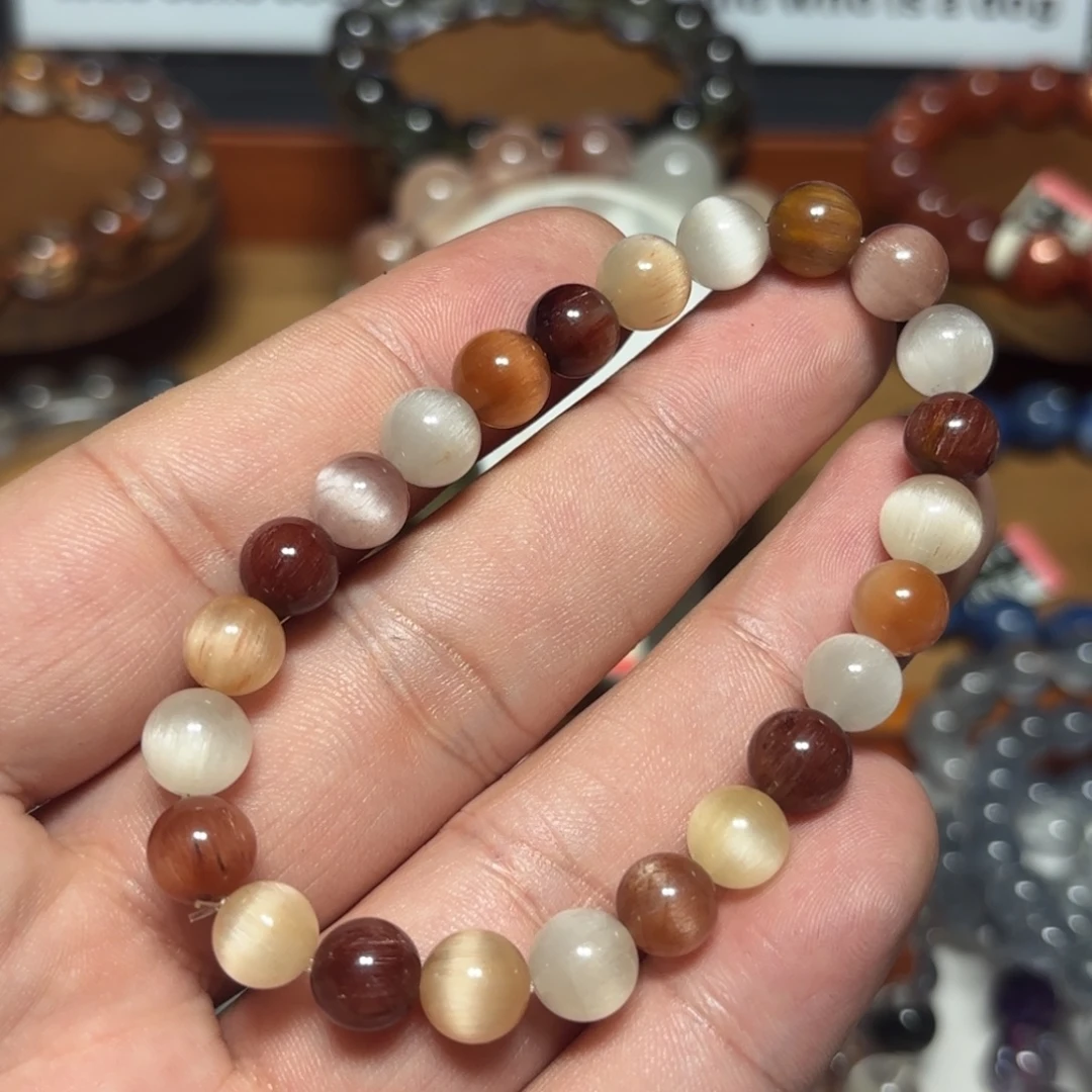 未镶嵌手链水晶8毫米