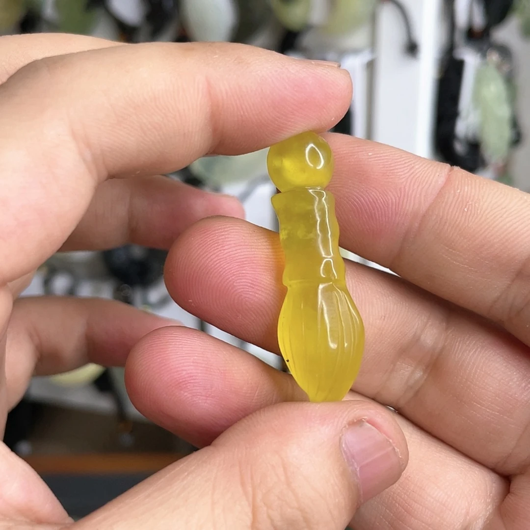 【闪购商品】岫玉未镶嵌颈饰文昌笔