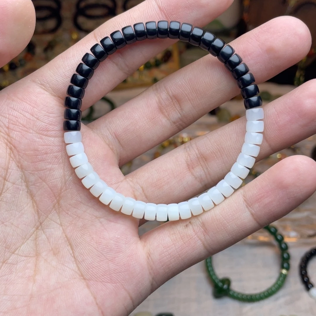 和田玉未镶嵌手链