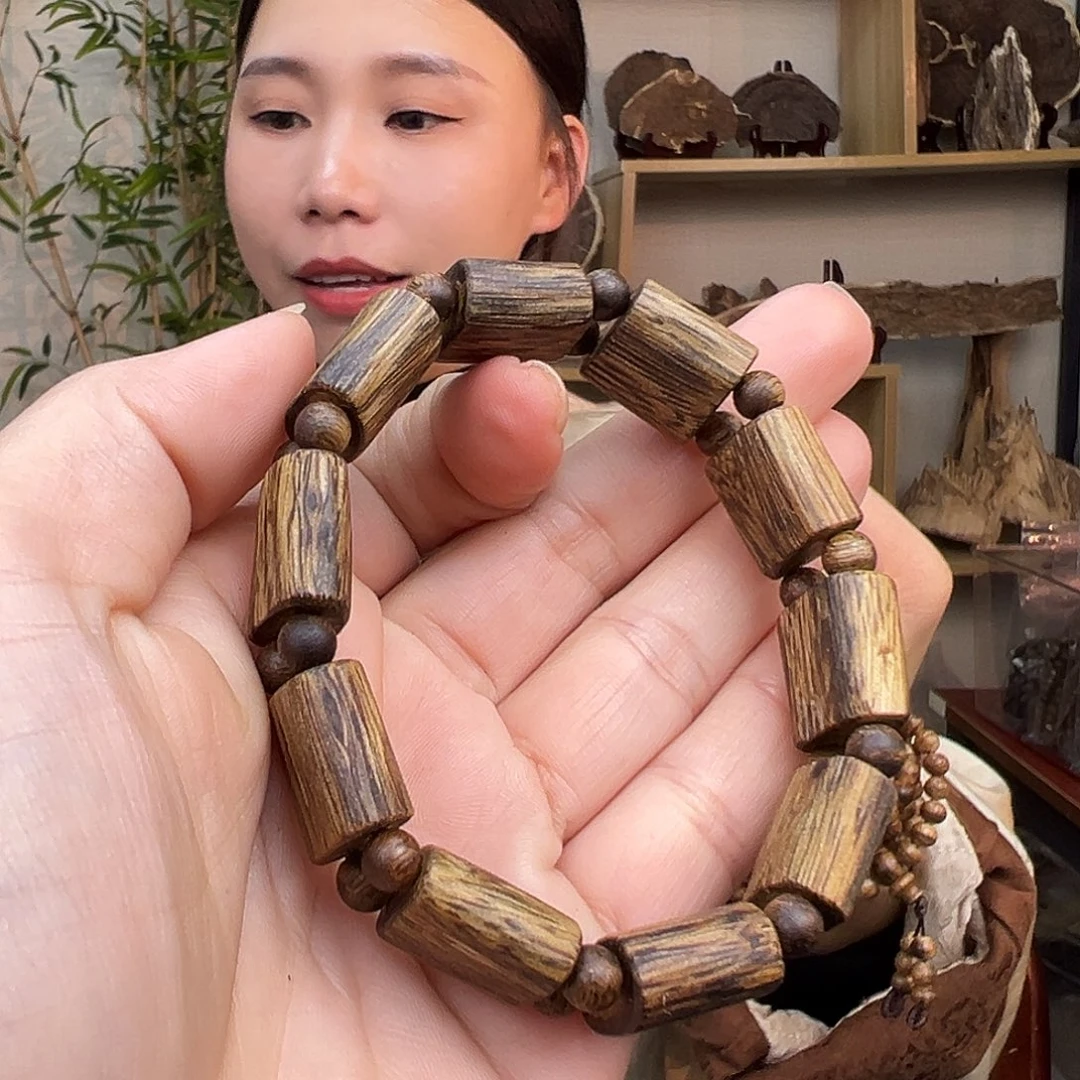 沉香手串海南乌身树心油手牌珠多样性发货一条1.4mm
