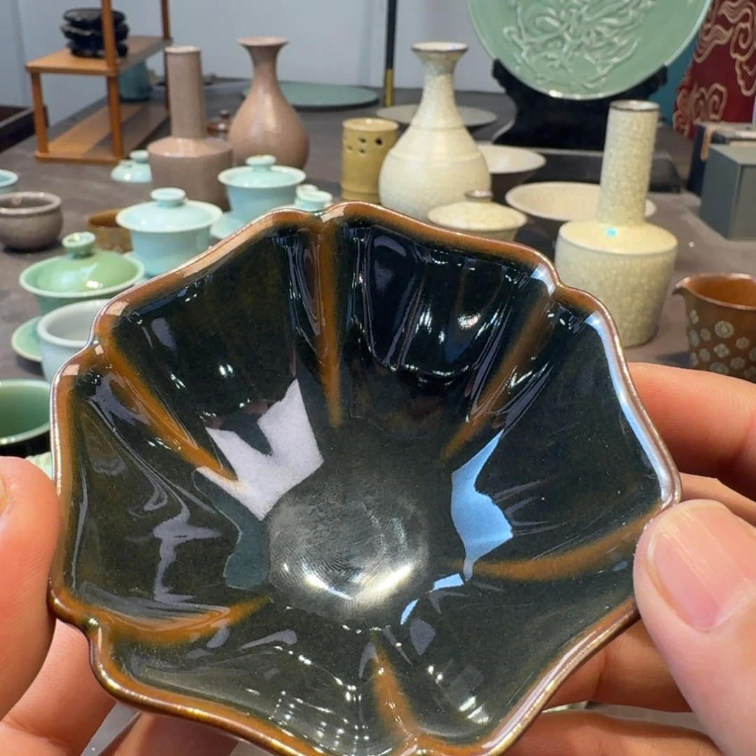 龙泉青瓷茶具微瑕