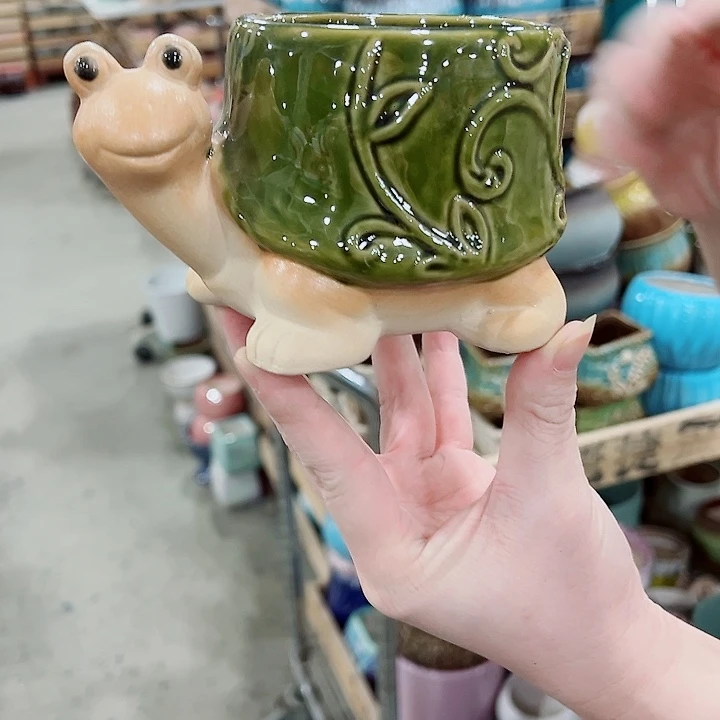 有孔，凑单福利满10元发货陶瓷多肉花盆！