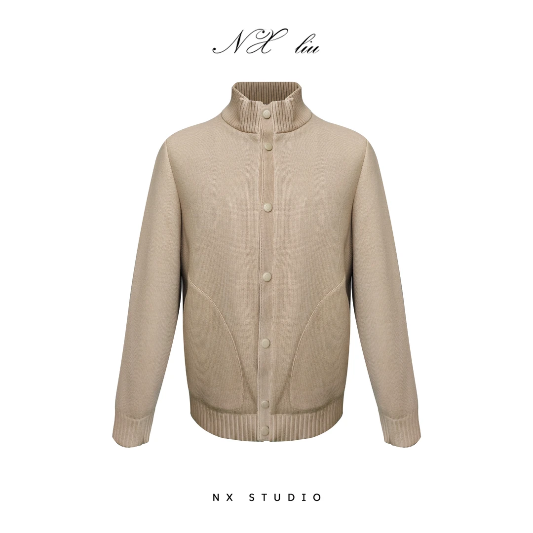 NX南向 羊毛针织90白鸭绒羽绒服