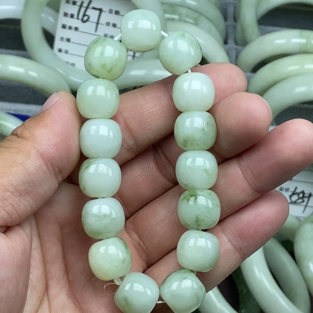 蛇纹石玉未镶嵌手链