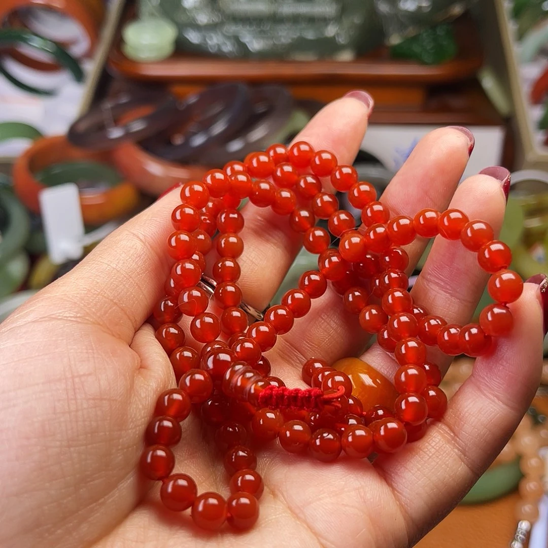 花***薇蛇纹石玉未镶嵌手镯