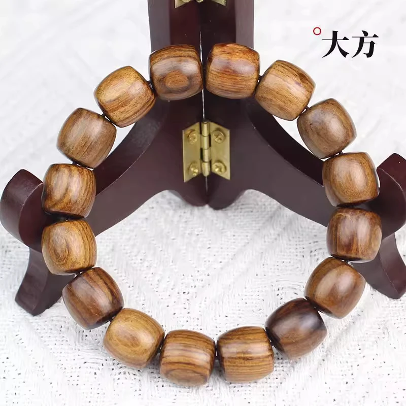 花梨木高油密桶珠A27