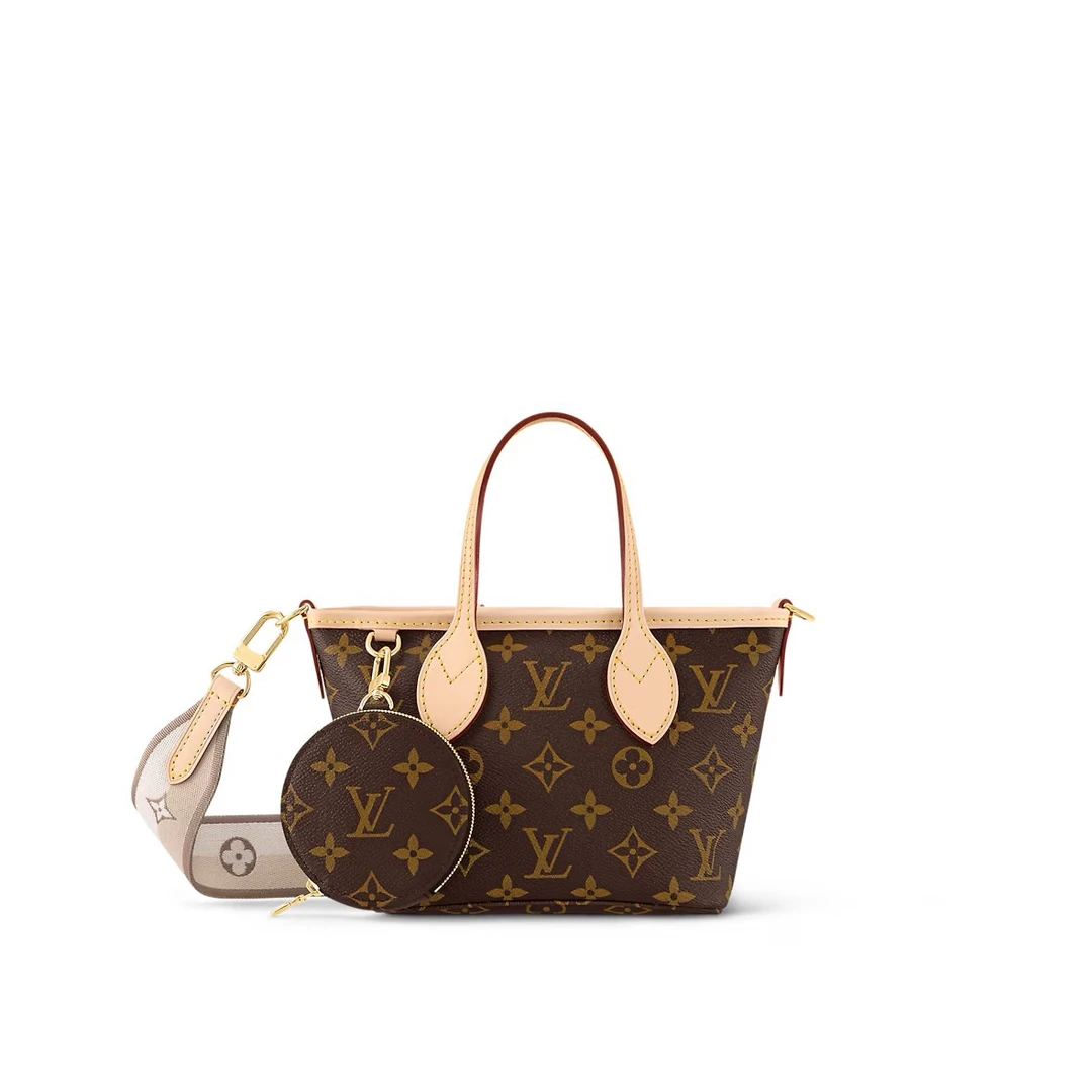 99新 LouisVuitton/路易威登 neverfull bb老花芯片款/JWT19