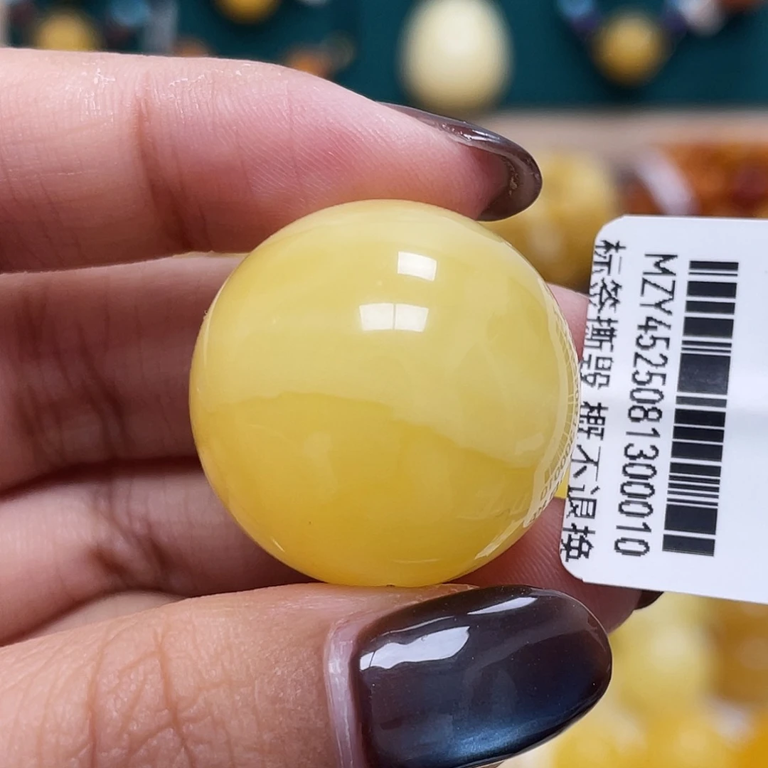 蜜蜡未镶嵌珠宝奇石26.0mm圆珠
