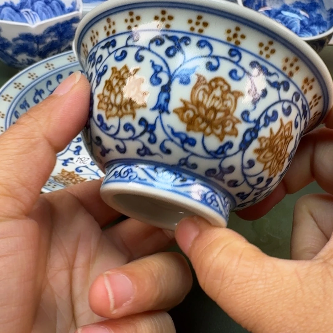 陶景德镇春手绘茶具圆圆209