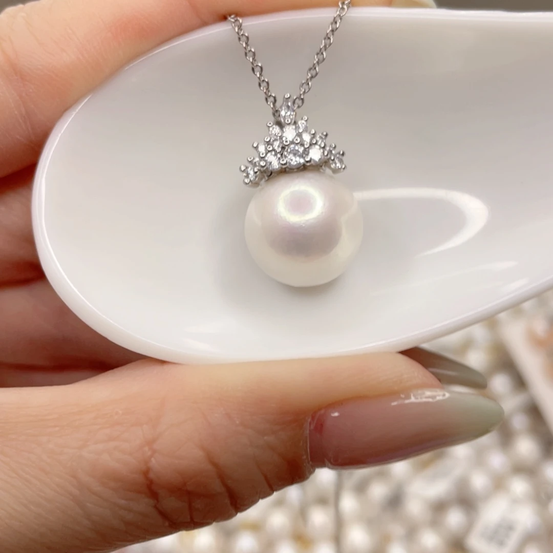 淡水珍珠未镶嵌吊坠(赠链)