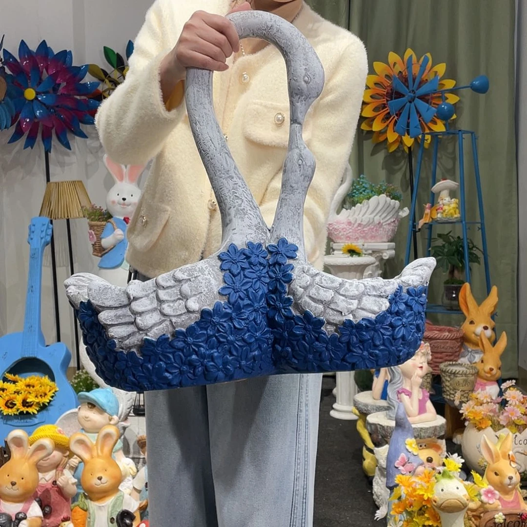 茶宠母子天鹅花缸