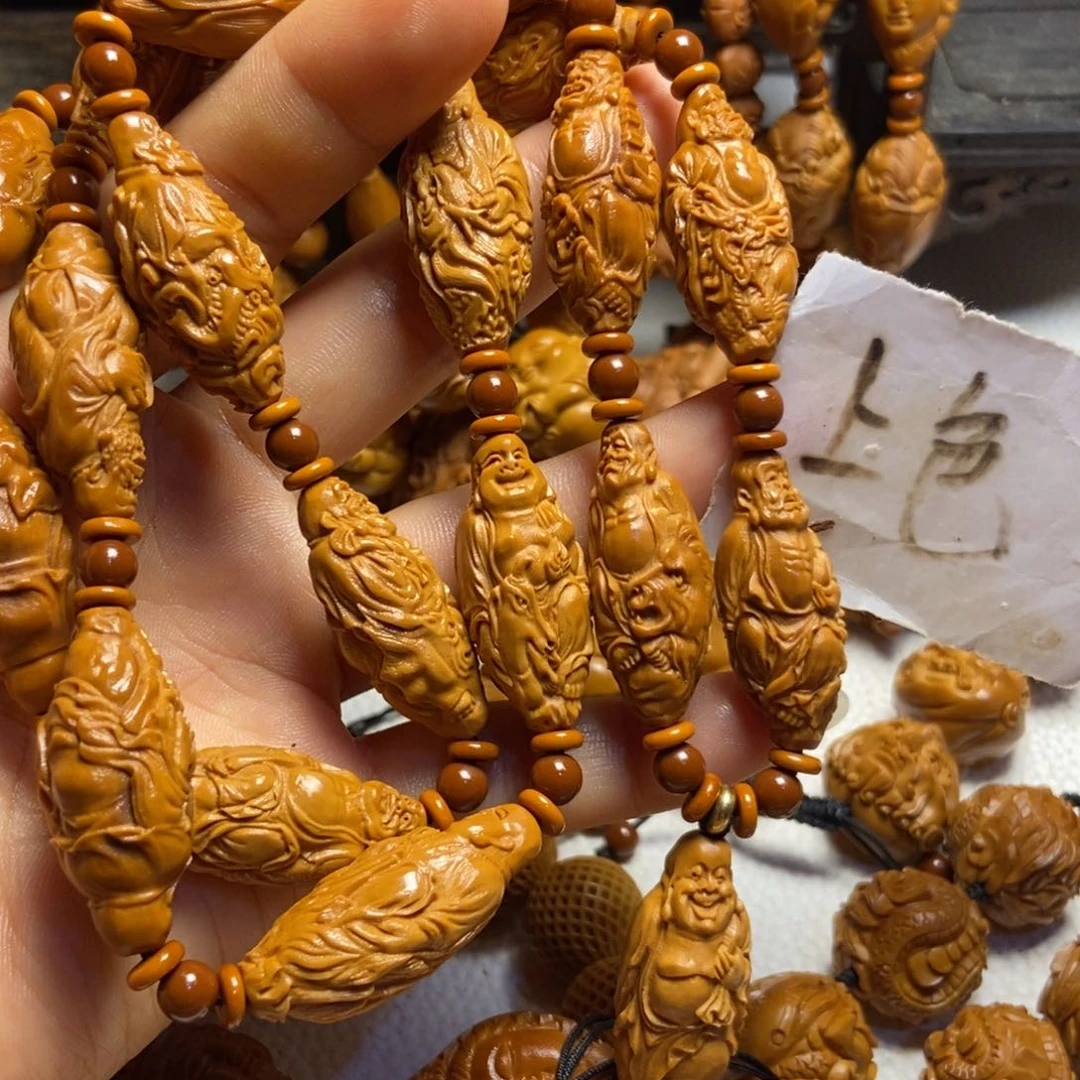 【闪购商品】橄榄核手串/手链骑兽罗汉脖挂