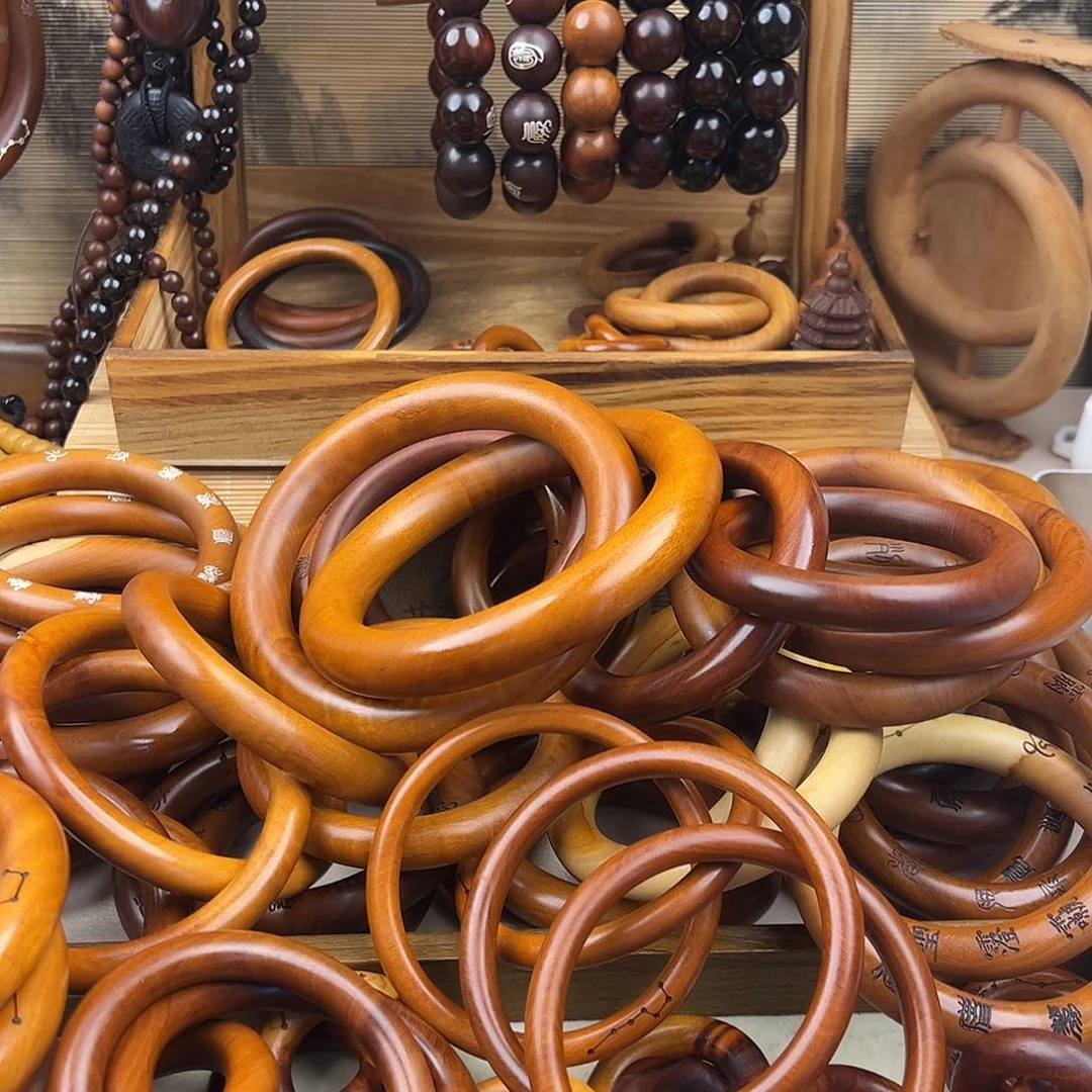 鲜***男75内径枣木乾坤圈雷焦