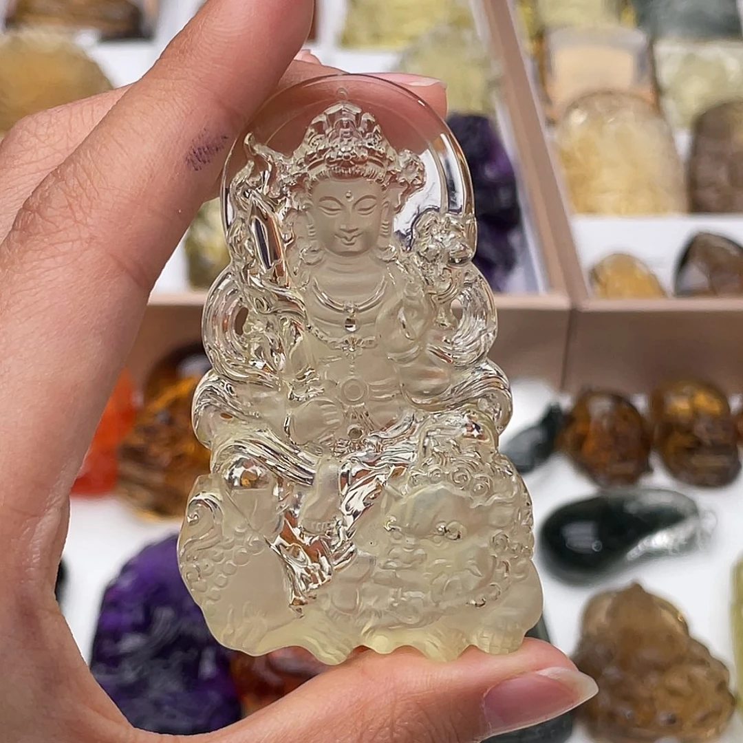 未镶嵌颈饰水晶定制吊坠文殊