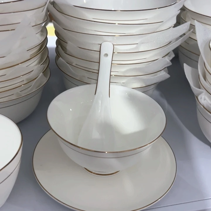 瓷埃*金镶玉小勺5个