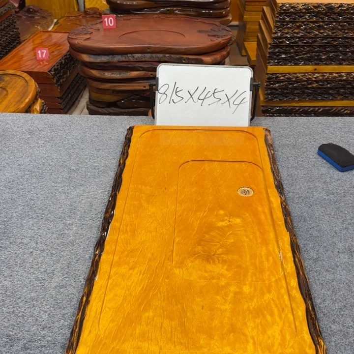 整板无拼接实木茶盘