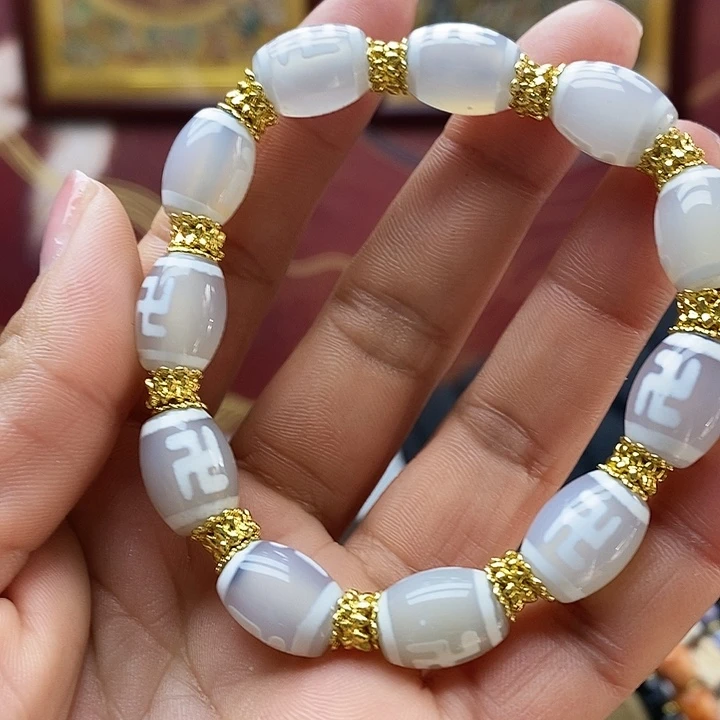 玛瑙/玉髓合金颈饰