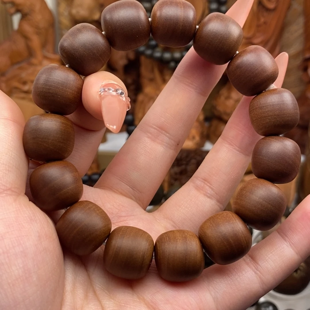 檀香木手串/手链老山檀红肉15.16奶香